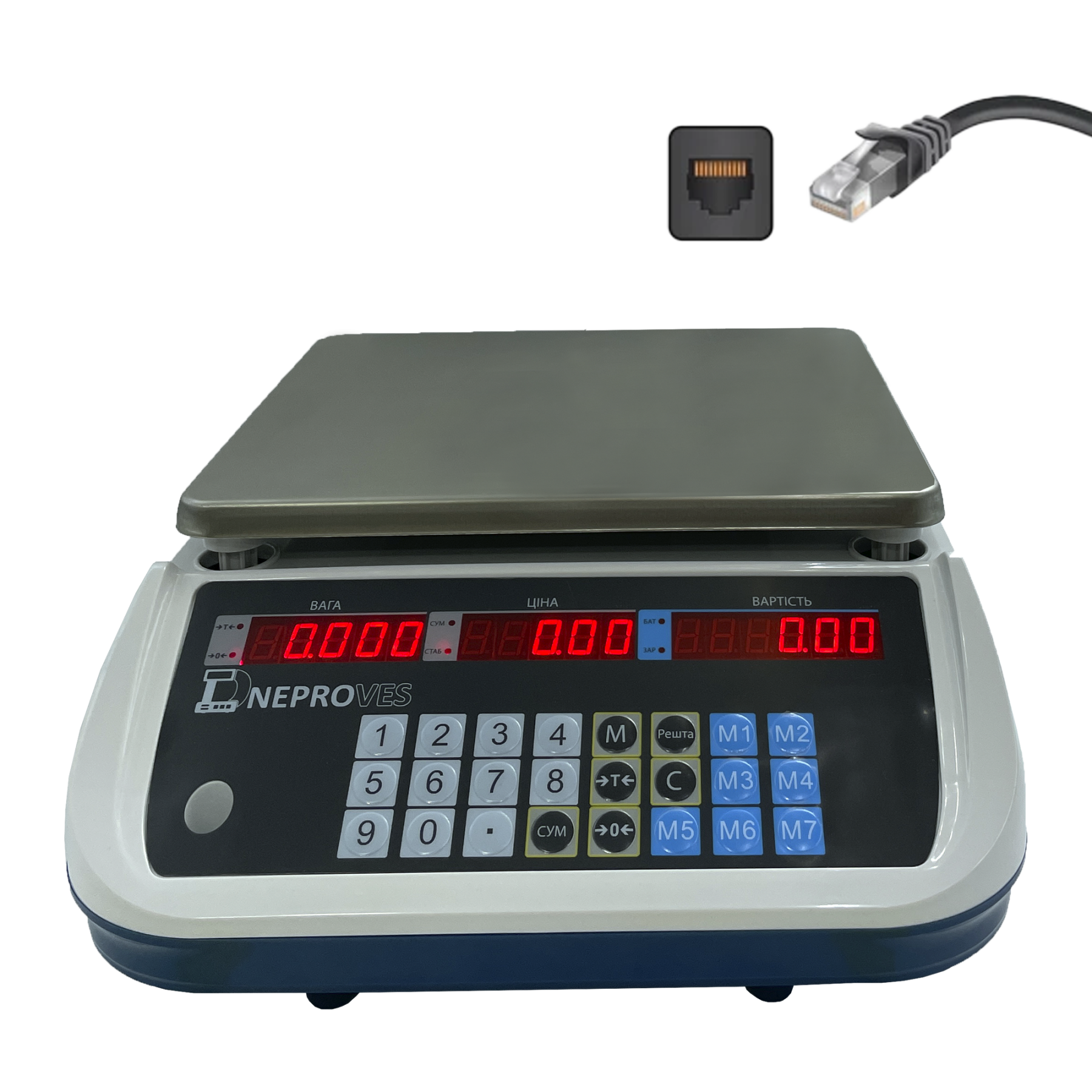 Торговые весы ВТД-РД1 на 15кг з Ehernet-портом