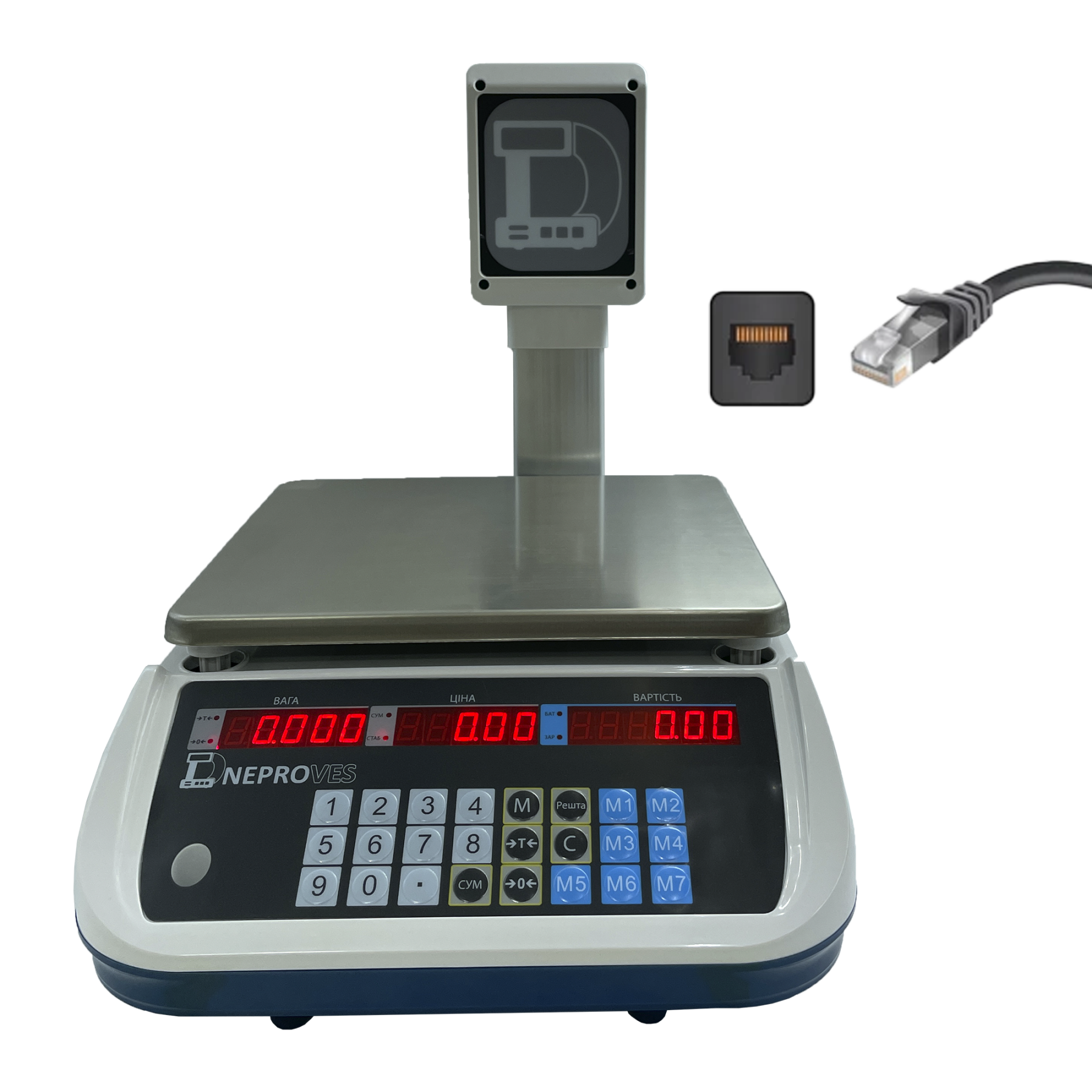Торговые весы ВТД-РД на 15кг з Ehernet-портом