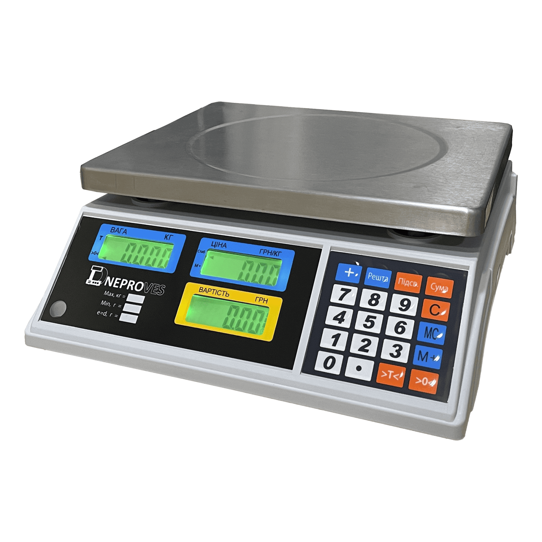 Торговые весы ВТД-Т1-ЖК 30кг