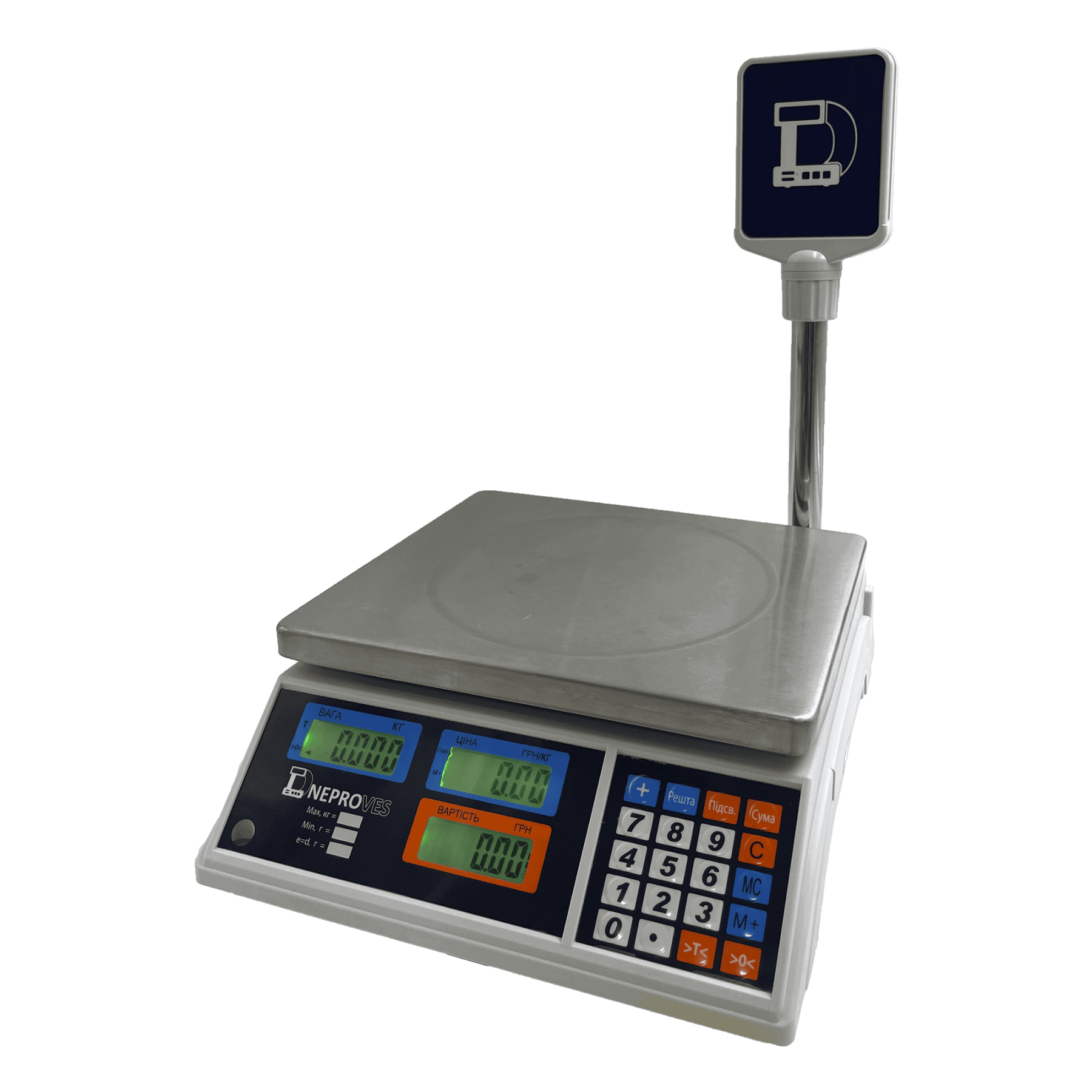Торговые весы ВТД-Т2-ЖК 30кг