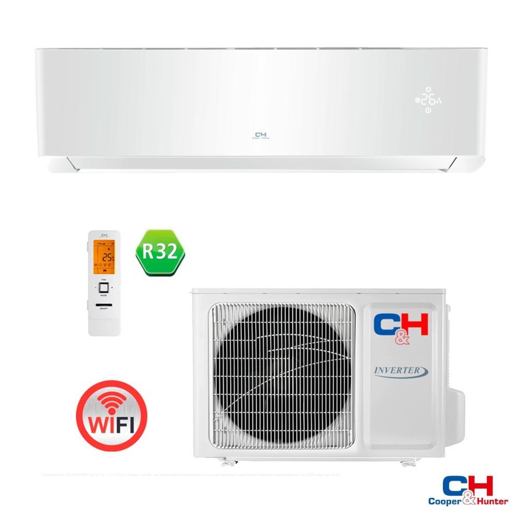 Кондиціонер Cooper&Hunter CH-S18FTXAM2S-WP