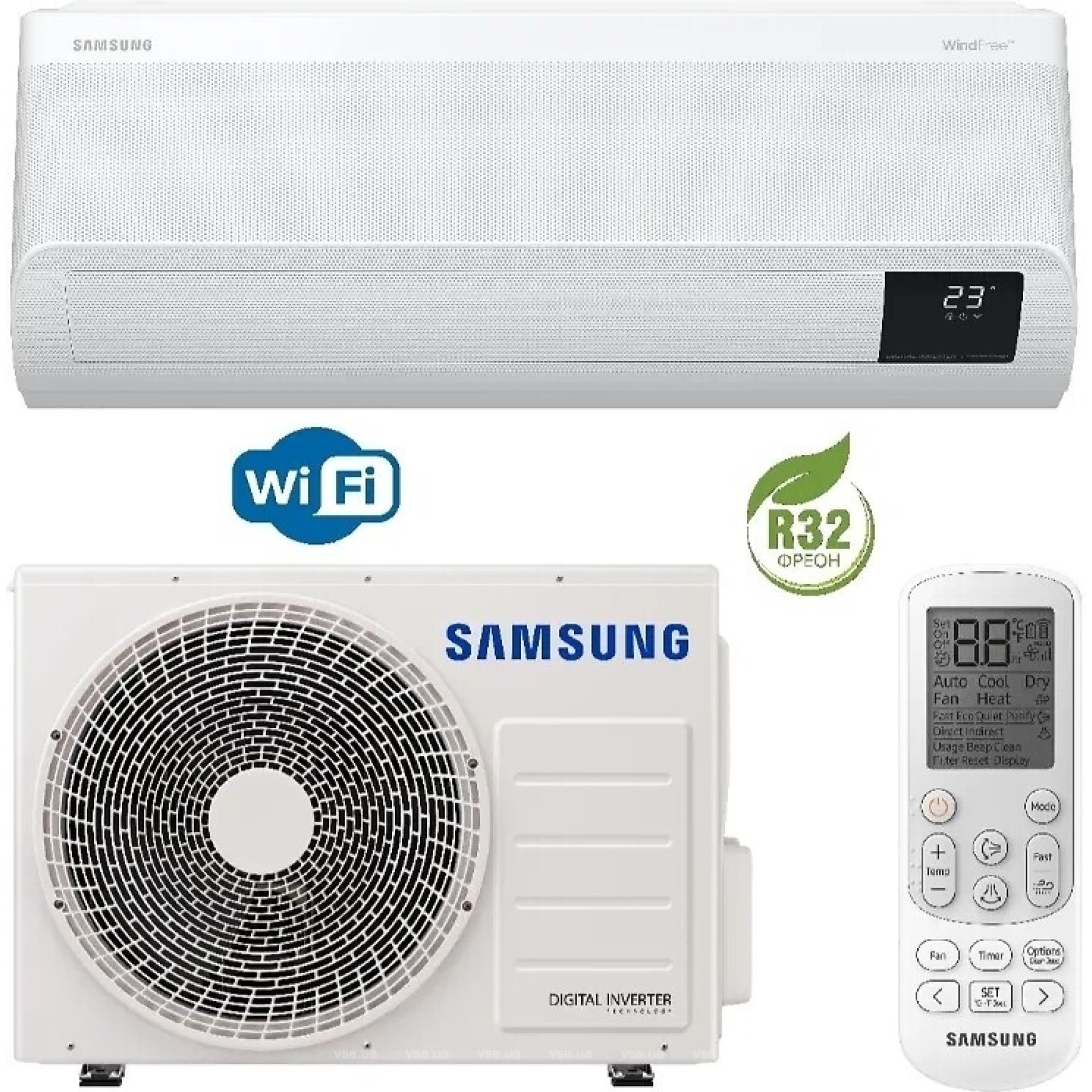 Кондиционер Samsung GEO Mass AR60F09C1BWNUA