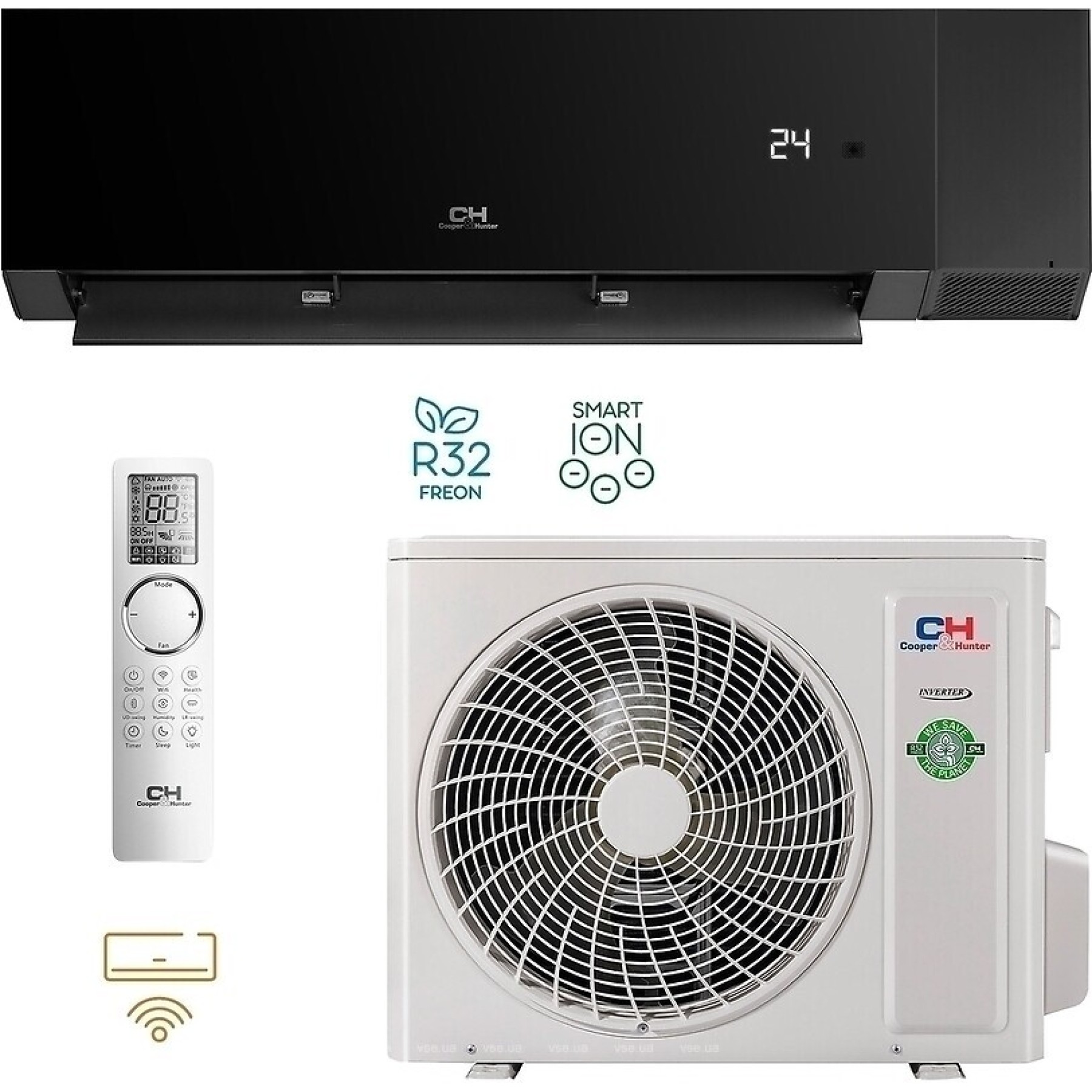 Кондиционер Cooper&Hunter Nature Black CH-S09FTXAN-BL