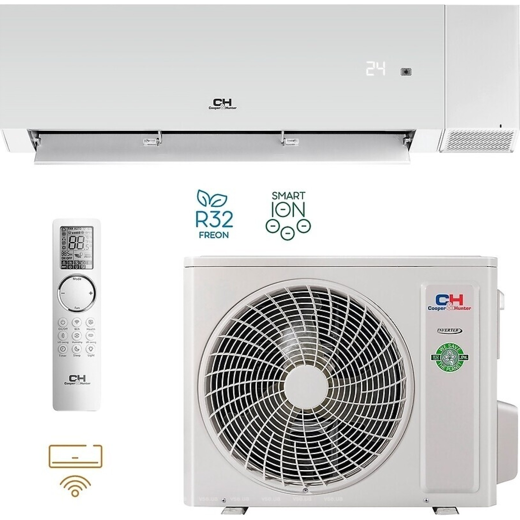 Кондиционер Cooper&Hunter Nature White CH-S24FTXAN-WP